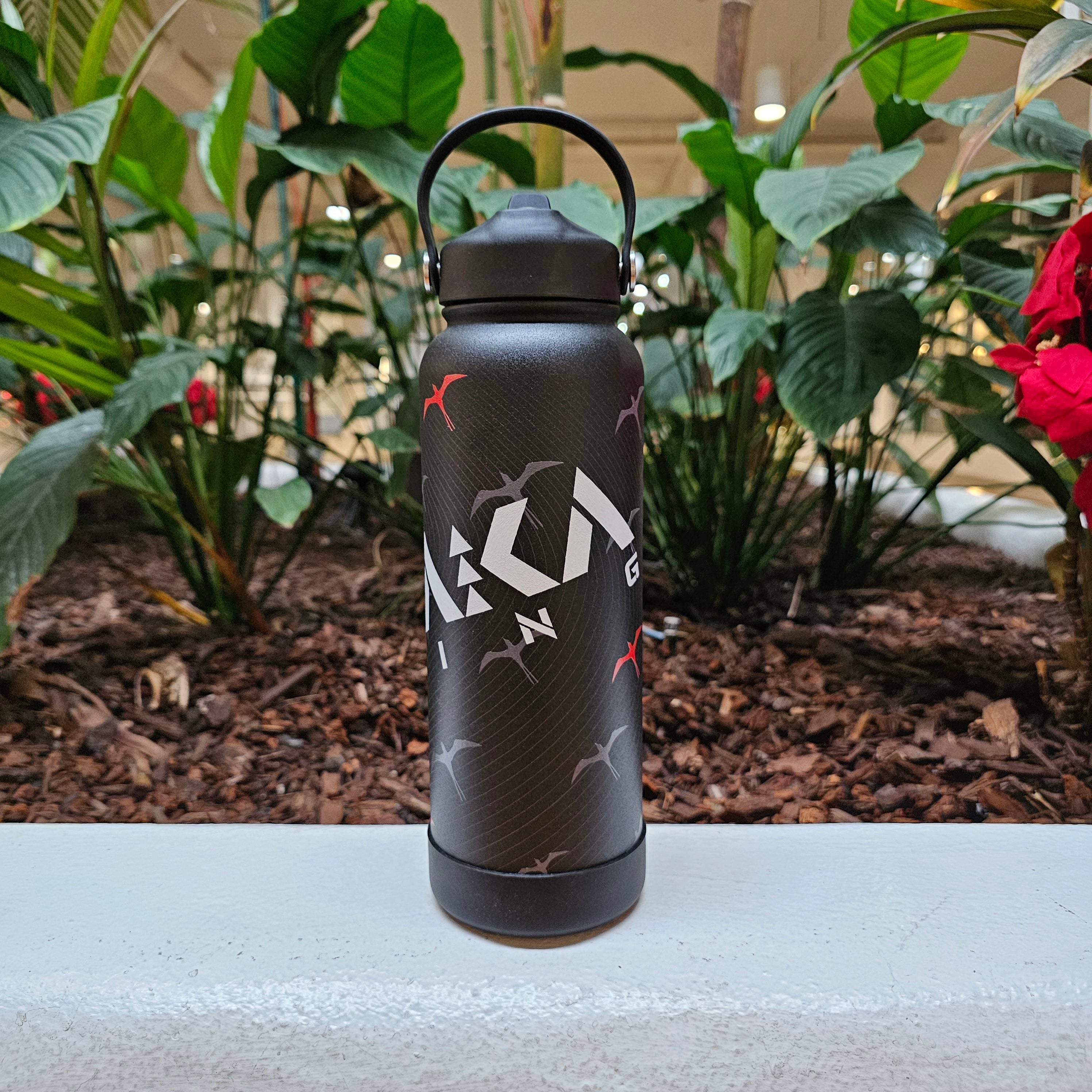 40oz Kanaka Rising Iwa Printed Flask Black