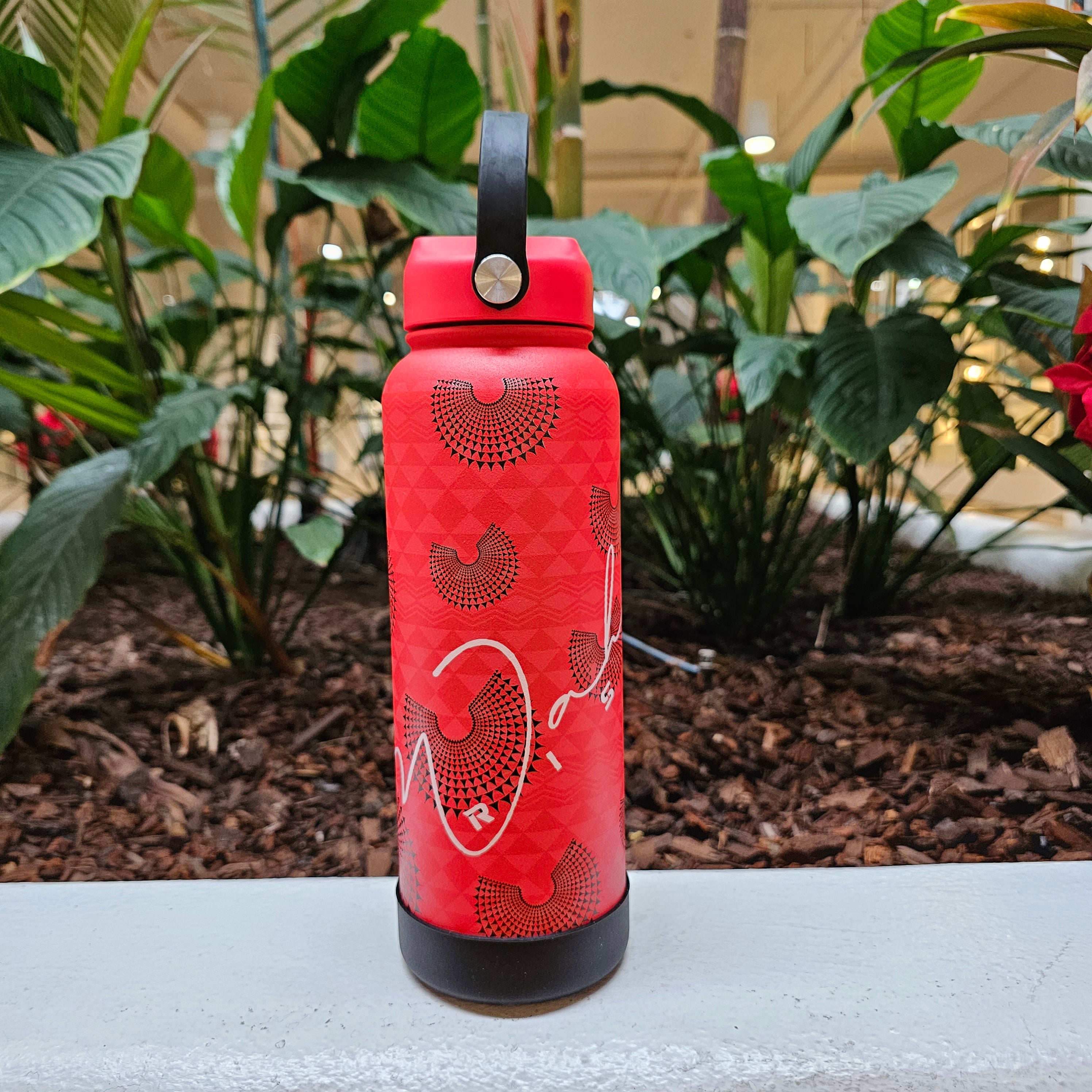 40oz Ahu'ula Wahine Rising Printed Flask