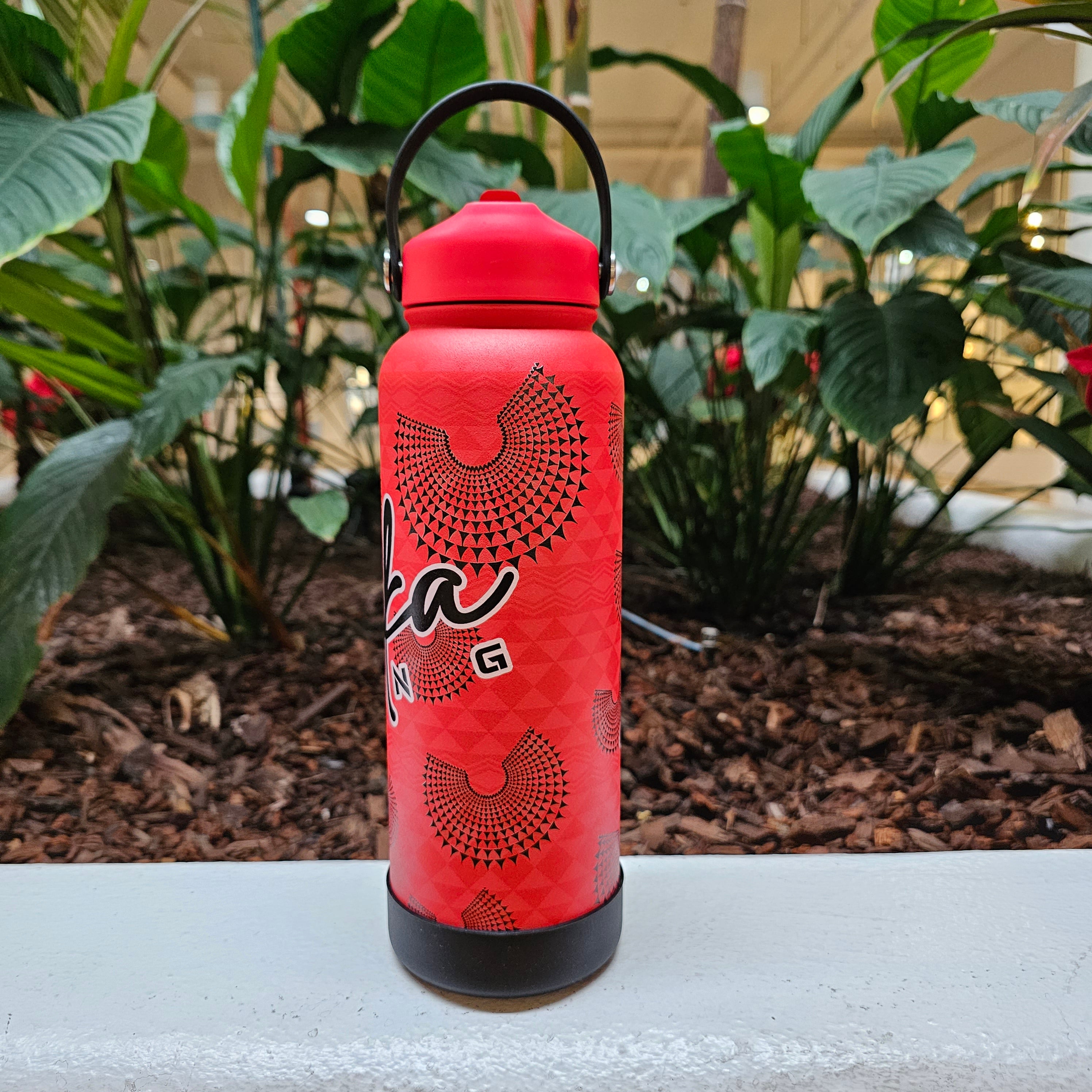 40oz Ahu'ula Kanaka Rising Printed Flask